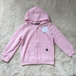 Oceans Of Love And Happiness | Pink Oceans Zip Up Hoodie | 3-5 Years